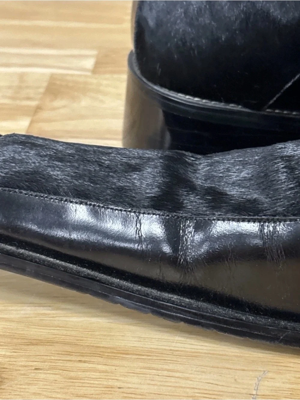 zota leather horse hair shoe sz 13